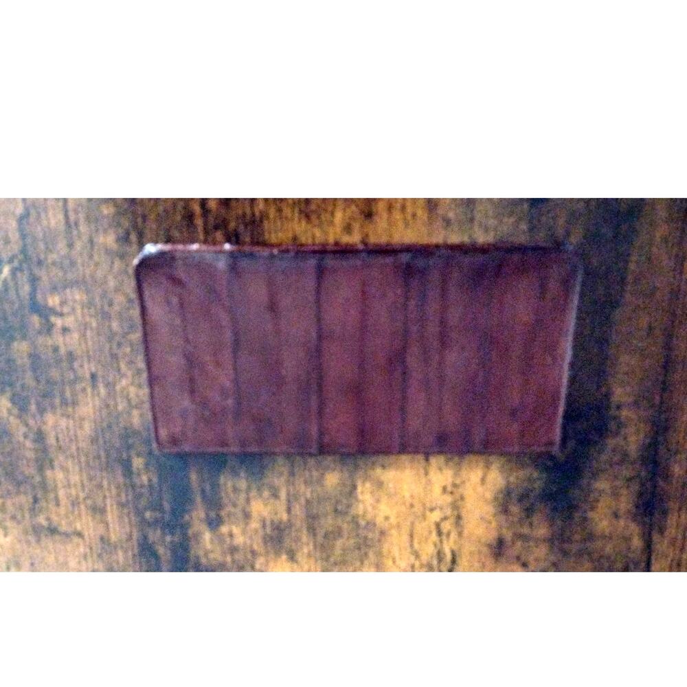 Vintage Genuine Eel Skin Men's Wallet, Deep Burgundy Mahogany